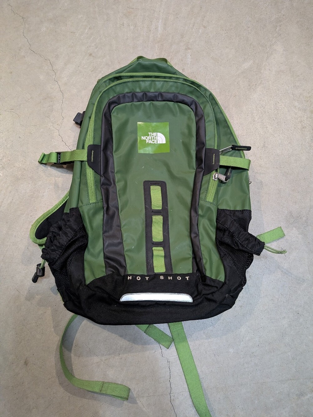The North Face Green and Black Hot Shot Backpack Daypack